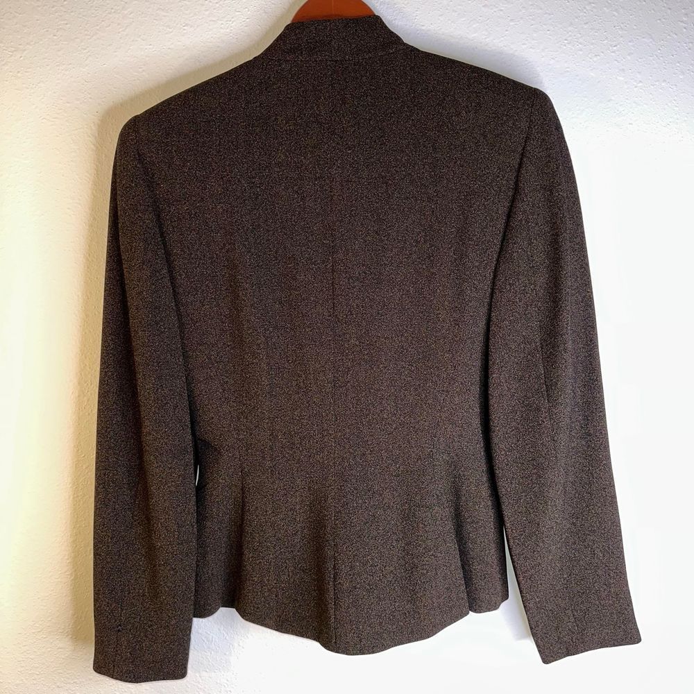 Tahari Brown Women's Blazer with Gold Buttons - Picture 10 of 14